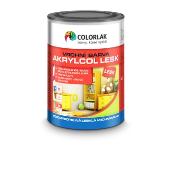 univerzální barva AKRYLCOL LESK V 2046/1000 bílá 9l