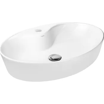 Umyvadlo Hagser Elena umyvadlo 57x41 cm oválné na pult bílá HGR10000041