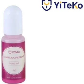 Svítící pigment do pryskyřice YiTeKo Purple Red 13 10ml