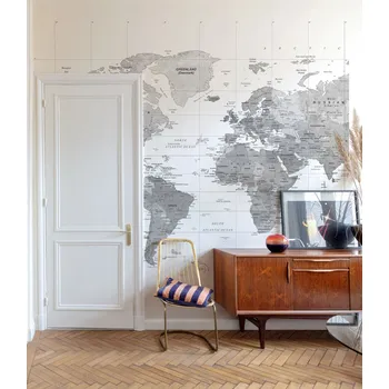 Tapeta Vliesová fototapeta na zeď, Mapa Světa, ML3002, Mural Young Edition, Grandeco