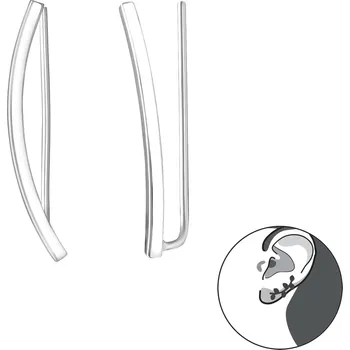 Náušnice Stříbrné podélné náušnice Telly Ag 925/1000