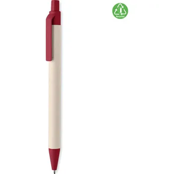 Recyklované kuličkové pero Mito pen, červená
