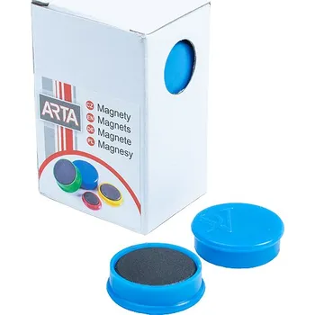Magnetická kreslící tabulka Magnety ARTA průměr 25mm, modré (10ks v balení)