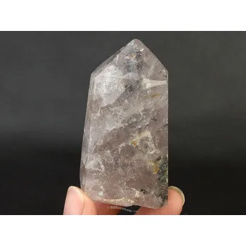 Přírodní kámen Turmalín v křišťálu broušená špice 89g