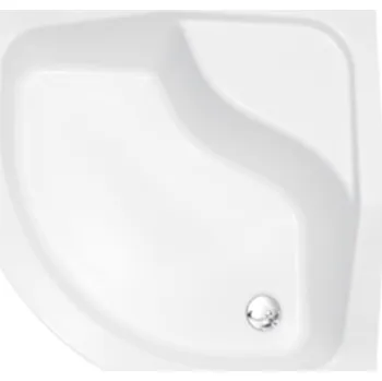 Sprchová vanička Hopa Oliver I Čtvrtkruhová sprchová vanička 80x80x15 cm, R550, včetně nožiček, bílá, VANKOLIVEI80