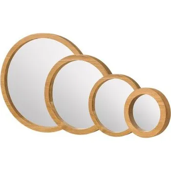 Obývací stěna Kulaté zrcadlo LUS04 Barevné provedení: Tmavý vosk K02