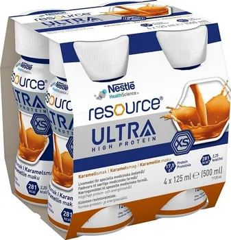 Speciální výživa Nestlé Resource Ultra High Protein karamel 4x 125 ml
