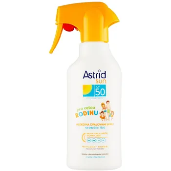 Přípravek na opalování Astrid Sun Family Trigger Milk Spray SPF50 270 ml