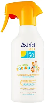Přípravek na opalování Astrid Sun Family Trigger Milk Spray SPF50 270 ml