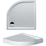 Riho Davos 279 Čtvrtkruhová sprchová vanička 80x80x14 cm, včetně nožiček a panelu, D002018005