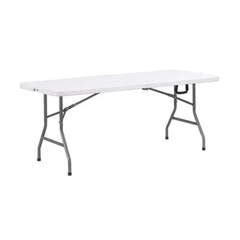 Zahradní stůl TENTino Skládací stůl půlený 152 x 76 cm bílý