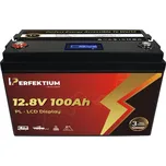 Trakční baterie 100 Ah, 12,8 V, Perfektium LiFePo4 Lithium, přes 4000 cyklů, 3 let záruka, s vestavěným Smart BMS a LCD displejem, PL-12.8V 100Ah Perfektium (Perfektium)