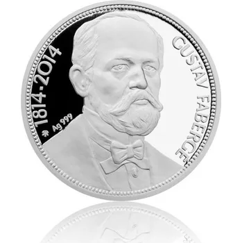 2014 - Stříbrná mince Gustav Fabergé