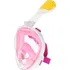 Potápěčská maska Celoobličejová šnorchlovací maska S/M růžová