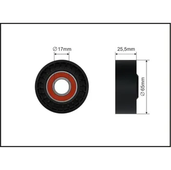 Napínací kladka, žebrovaný klínový řemen Caffaro 500324