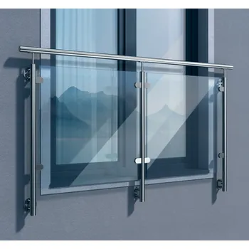 Zábradlí Hahn Steel Francouzské zábradlí skleněné model NICEA - stavebnice (špaleta 150cm)