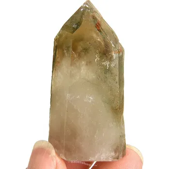 Přírodní kámen Záhněda s inkluzemi broušená špice (35g)