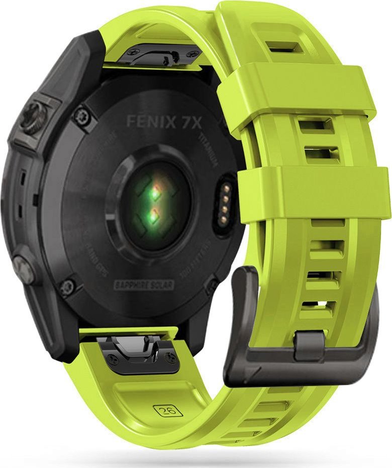 WIIKAI Silikon-Armband Für Garmin Fenix 6X/5X/3 – Ersatzarmband 26 Mm Breite, Grau/schwarz, Langlebig & Hautverträglich