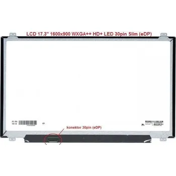 Náhradní displej pro notebook LCD displej display Asus VivoBook M705 17.3" 1600x900 WXGA++ HD+ LED 30pin Slim lesklý povrch