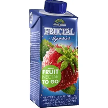 Šťáva jahoda 0,2l Fructal 385