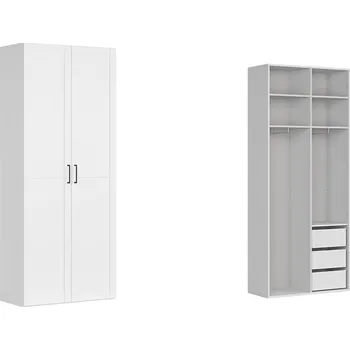 Šatní skříň Brwcz Skř. FLEX (š. 100) ZESTAW 123 bílá