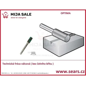 Fréza Technická fréza A1020S06 válcová 10x20x6 OPTIMA PRECISE ( OPTIMA TOOL )