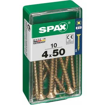 Vrut SPAX Vrut 4x50, zápustná hlava, PZ, YELLOX, 10 ks (S)