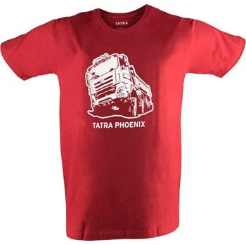 Pánské tričko Tatra tričko Tatra pánské červené Phoenix XL