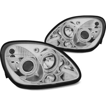 Přední světlomet TUNING-TEC Přední světla Mercedes Benz SLK R170 96-04 ANGEL EYES CCFL chrom