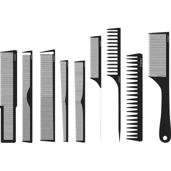 Kosmetická sada Set profesionálních hřebenů L3VEL3 Barber comb set - 9 ks