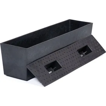 Truhlík Multyhome Truhlík z recyklované gumy Sonata 61 x 15 x 15 cm, barva antracit