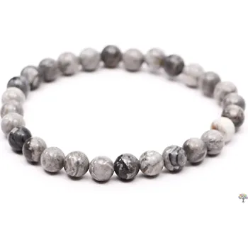Náramek Magieprirody.cz Náramek Jaspis picasso - 6 mm kuličky #497 - z přírodních kamenů