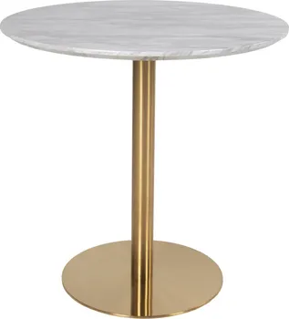 Jídelní stůl House Nordic Bolzano jídelní stůl 90 cm zlatý/mramor