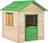 vidaXL Dětský domeček jedlové dřevo, zelený