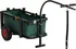 Černý rybářský vozík se zelenou taškou 87 x 37 x 82 cm