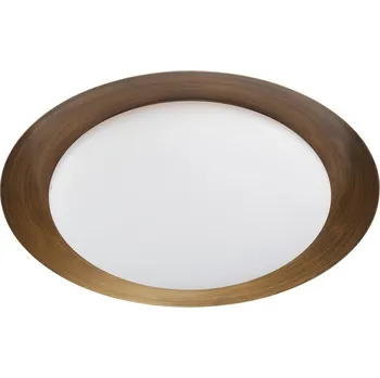 Linea Light Crew_1, stropní svítidlo s bronzovým límcem, 12W LED 3000K, prům. 30cm
