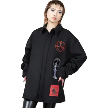 Pánský zimní kabát kabát unisex KILLSTAR - Incendiary - Black - M