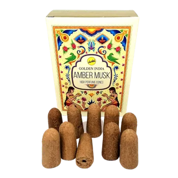 Vonné kužely tekoucí dým - AMBER MUSK