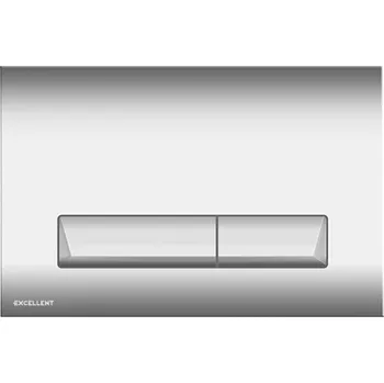 Splachovací tlačítko Excellent Platto splachovací tlačítko pro WC lesklý chrom INEX.PL230.150.CR