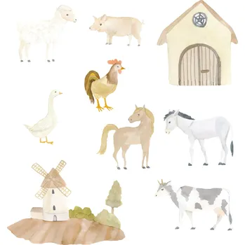 Samolepící dekorace That's Mine Samolepky na zeď A day at the farm