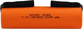 Článková baterie MOTOMA 18650 s páskovými vývody 1 ks