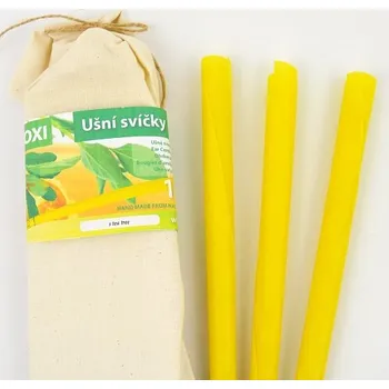 Hoxi Ušní svíčky TEA TREE 25 cm, 10 kusů v pytlíku