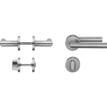 Dveřní kování blaugelb Klika/klika typ ZT/DGT, WC, nerez