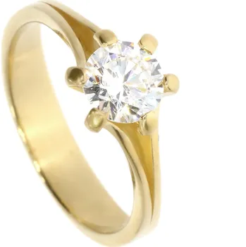 Prsten Zlatnictví Helios Zásnubní zlatý prsten B25176