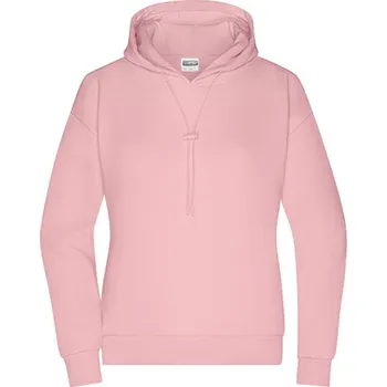 Dámská mikina James&amp;Nicholson Dámská mikina s kapucí 8033 Soft Pink XXL