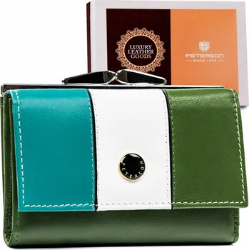 Peněženka Malá dámská kožená peněženka Barva: Zelená