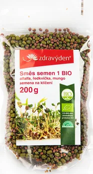 Semeno Zdravý den Směs semen na klíčení BIO Alfalfa, ředkvička, mungo 200 g