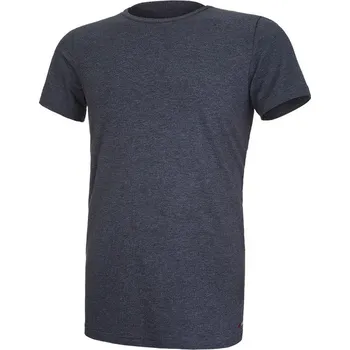 Pánské tričko Tričko pánské KR tenké výstřih U Outlast® - tm.šedý melír M