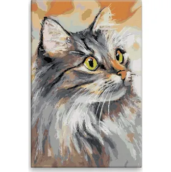 Dětské zboží Malování podle čísel - Kočka Matylda - 40x60 cm, bez dřevěného rámu - CZ výroba