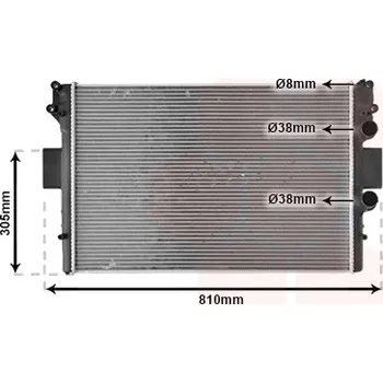 Chladič motoru Chladič, chlazení motoru VAN WEZEL 28002042